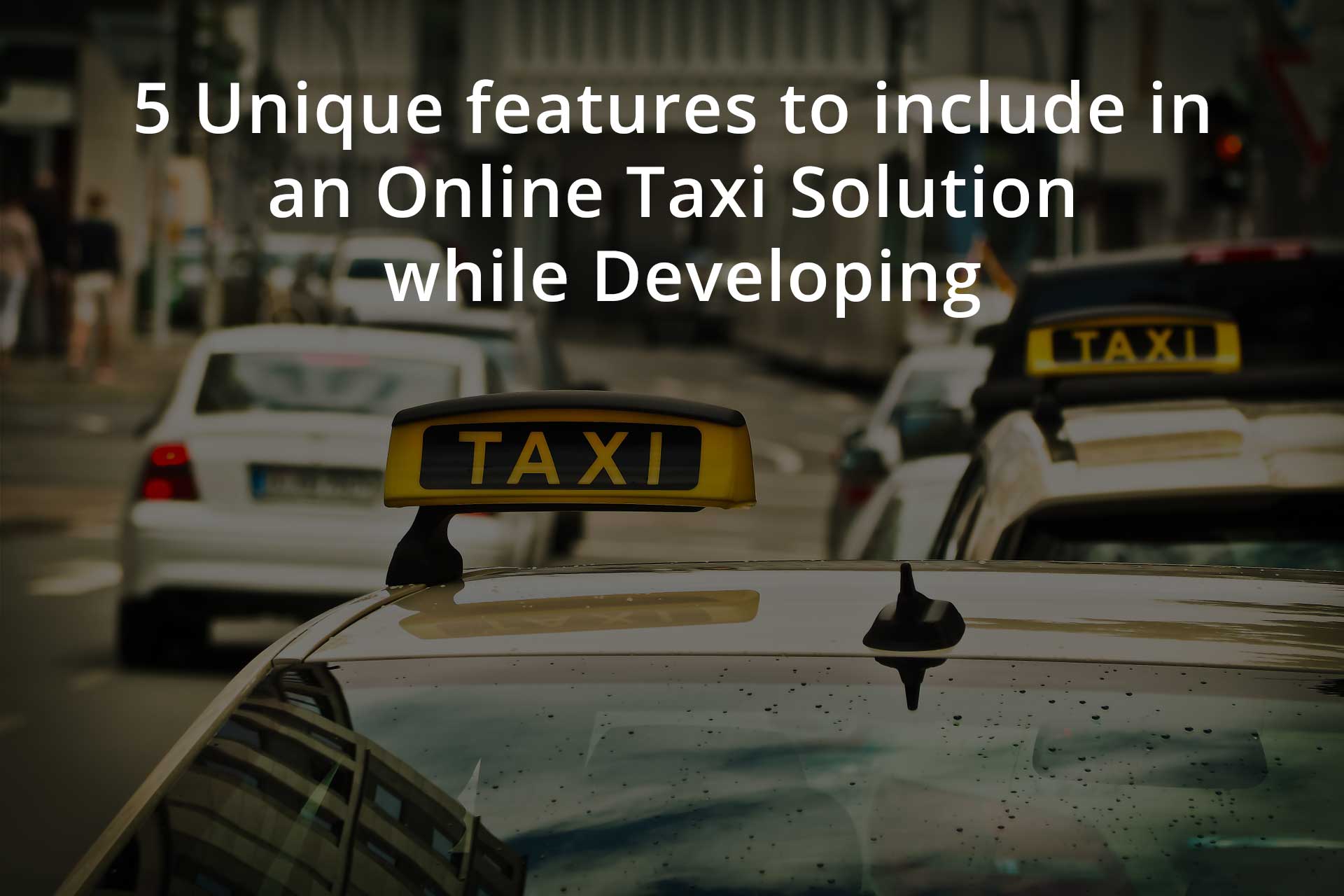 upside view of taxi cab