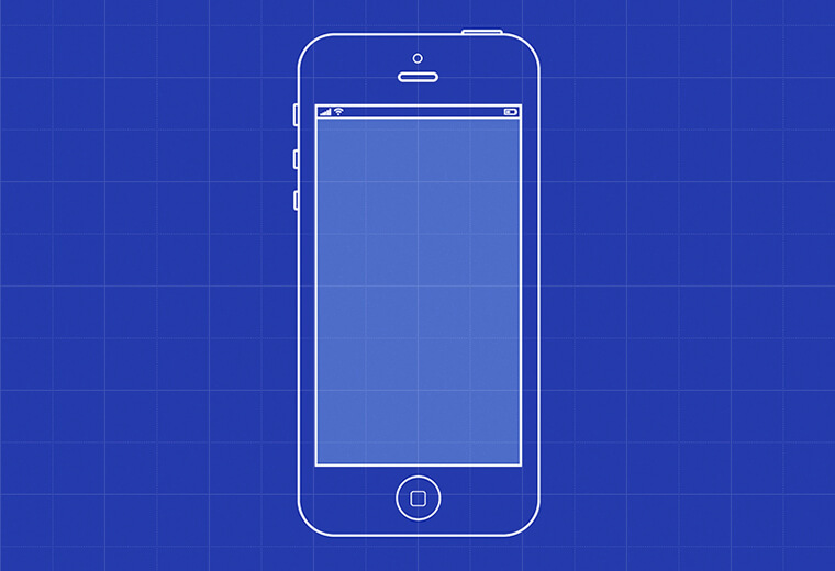 an iphone with violet background
