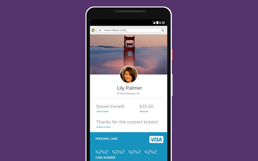 a smartphone opened with a payment app